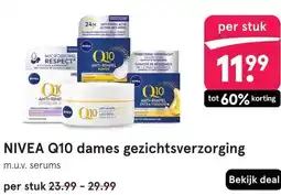 Etos NIVEA Q10 dames gezichtsverzorging aanbieding
