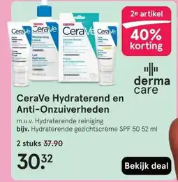 Etos CeraVe Hydraterend en Anti-Onzuiverheden aanbieding