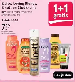 Etos Elvive, Loving Blends, Elnett en Studio Line aanbieding