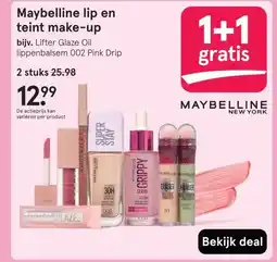 Etos Maybelline lip en teint make-up aanbieding