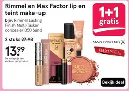 Etos Rimmel en Max Factor lip en teint make-up aanbieding