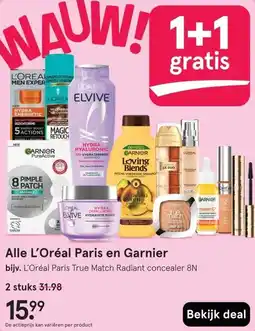 Etos Alle L'Oréal Paris en Garnier aanbieding