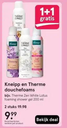 Etos Kneipp en Therme douchefoams aanbieding