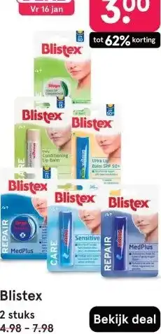 Etos Blistex aanbieding