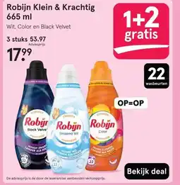 Etos Robijn Klein & Krachtig 665 ml aanbieding