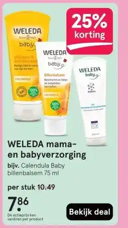 Etos WELEDA mama- en babyverzorging aanbieding