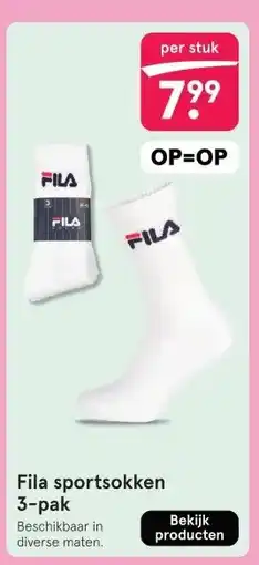 Etos Fila sportsokken 3-pak aanbieding