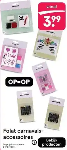 Etos Folat carnavals- accessoires aanbieding