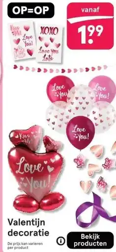 Etos Valentijn decoratie aanbieding