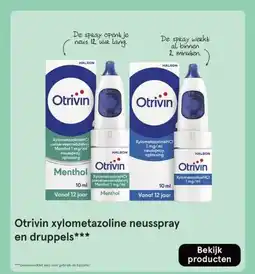 Etos Otrivin xylometazoline neusspray en druppels aanbieding