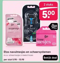 Etos Etos navulmesjes en scheersystemen aanbieding