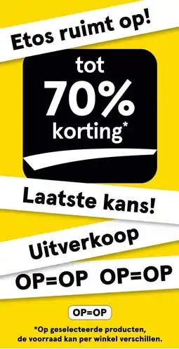 Etos Etos ruimt op aanbieding