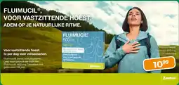 Trekpleister FLUIMUCIL VOOR VASTZITTENDE HOEST. ADEM OP JE NATUURLIJKE RITME. aanbieding