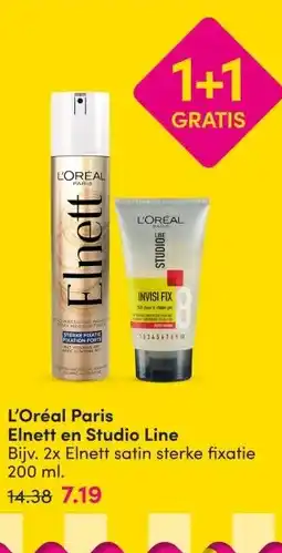 DA L'Oréal Paris Elnett en Studio Line aanbieding