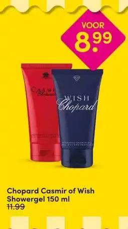 DA Chopard Casmir of Wish Showergel 150 ml aanbieding