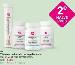 DA DA Vitaminen, mineralen en supplementen aanbieding