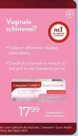 Trekpleister Vaginale schimmel aanbieding