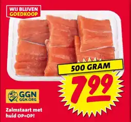 Nettorama Zalmstaart met huid aanbieding