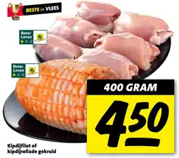 Nettorama Kipdijfilet of kipdijrollade gekruid aanbieding