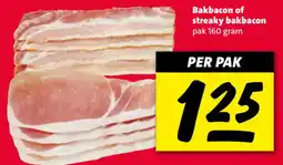 Nettorama Bakbacon of streaky bakbacon aanbieding