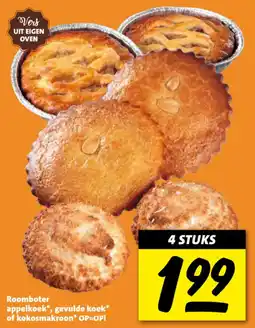Nettorama Roomboter appelkoek, gevulde koek of kokosmakroon aanbieding