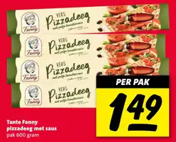 Nettorama Tante Fanny pizzadeeg met saus aanbieding