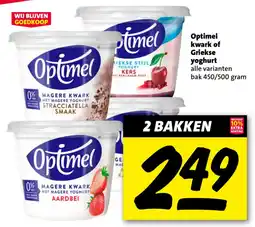 Nettorama Optimel kwark of Griekse yoghurt aanbieding