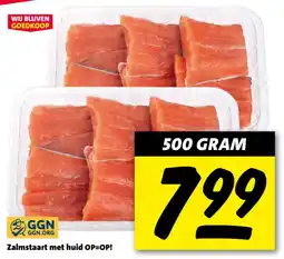 Nettorama Zalmstaart met huid aanbieding