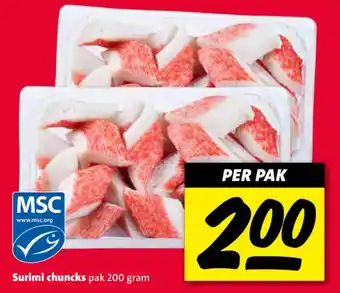 Nettorama Surimi chuncks aanbieding