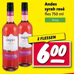 Nettorama Andes syrah rosé aanbieding
