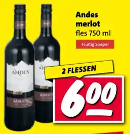 Nettorama Andes merlot aanbieding