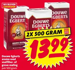 Nettorama Douwe Egberts aroma rood snelfilter of grove maling aanbieding