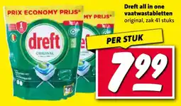 Nettorama Dreft all in one vaatwastabletten aanbieding