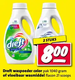 Nettorama Dreft waspoeder color of vloeibaar wasmiddel aanbieding