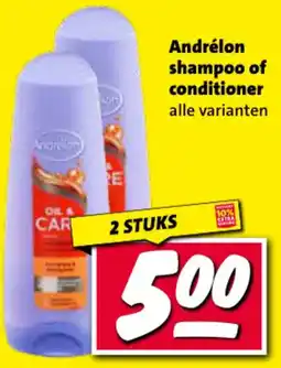 Nettorama Andrélon shampoo of conditioner aanbieding
