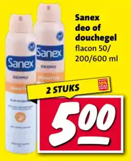 Nettorama Sanex deo of douchegel aanbieding