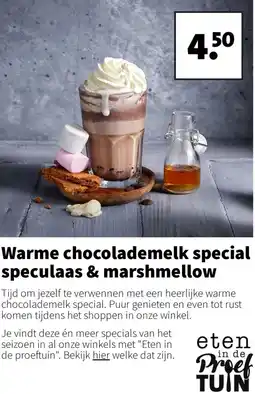 Intratuin Warme chocolademelk special speculaas & marshmellow aanbieding