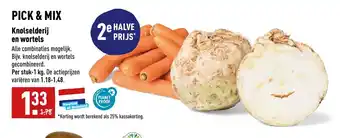 ALDI Pick & Mix Knolselderij en wortels per stuk 1 kg aanbieding