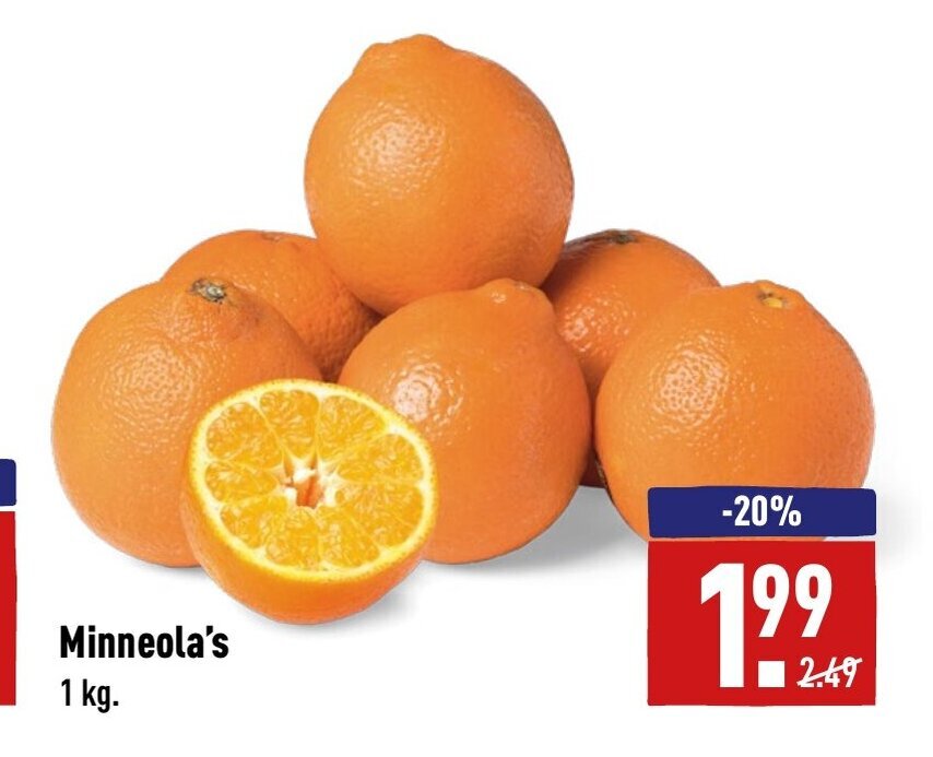 Minneola's 1 kg aanbieding bij ALDI