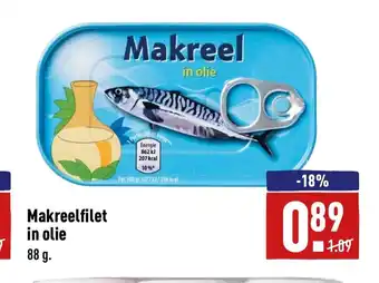 ALDI Makreelfilet in olie 88 g aanbieding