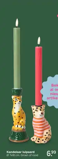 Xenos Kandelaar luipaard aanbieding