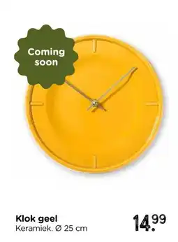 Xenos Klok geel aanbieding