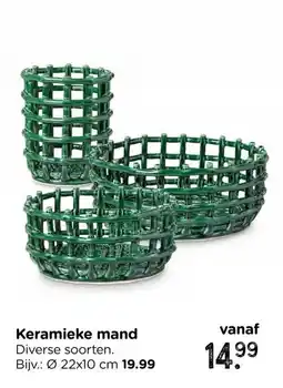Xenos Keramieke mand aanbieding