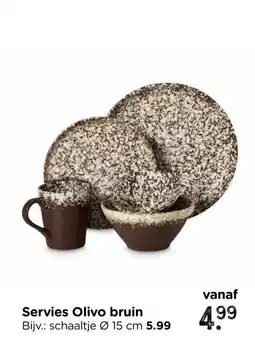 Xenos Servies Olivo bruin aanbieding