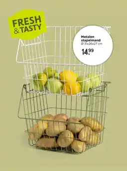 Xenos Metalen stapelmand aanbieding