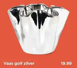 Xenos Vaas golf zilver aanbieding