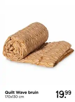 Xenos Quilt Wave bruin aanbieding