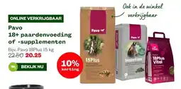 Welkoop Pavo 18+ paardenvoeding of -supplementen aanbieding