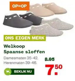 Welkoop Welkoop Spaanse sloffen aanbieding
