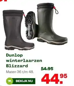 Welkoop Dunlop winterlaarzen Blizzard aanbieding